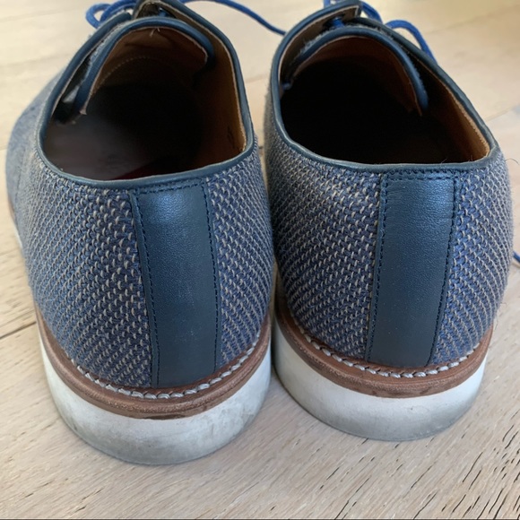 Grenson Blue Canvas Oxfords - Picture 5 of 8